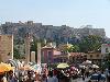 Athen - Blick hoch zur Akropolis