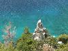 Azurblaues Wasser an der K�ste vor Agios Nikolaos auf Sithonia