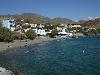 �berblick �ber die Bucht des vert�umten S�dk�sten-Dorfes Lentas