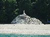 Die Marienstatue am Strand von Agia Saranta