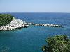 Eingang der Bucht von Damouchari - dem einzigen nat�rlichen Hafen des �stlichen Pilion