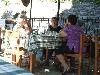 Hier trifft man sich t�glich auf einen Frapp� zur morgendlichen Lagebesprechung