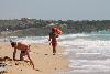 Baywatch am Sandstrand von Vrachos (Epirus)