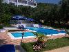 Der Pool der Irini Studios, im Hintergrund sind die Studios Velissarios zu sehen