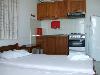 K�chenecke in einem Zweizimmer-Apartment