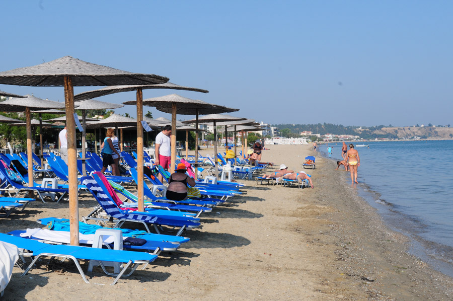 Das Hotel Santa Beach unweit des Flughafens von Thessaloniki